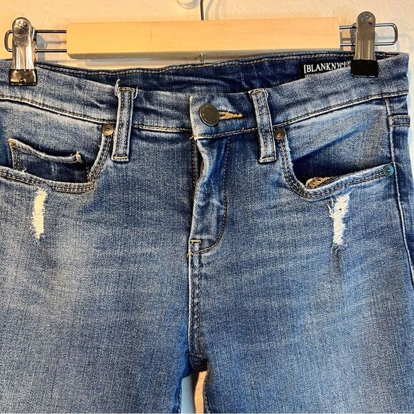 BlankNYC Classic The Madison Crop Blue Women's Jeans - Picture 6 of 7